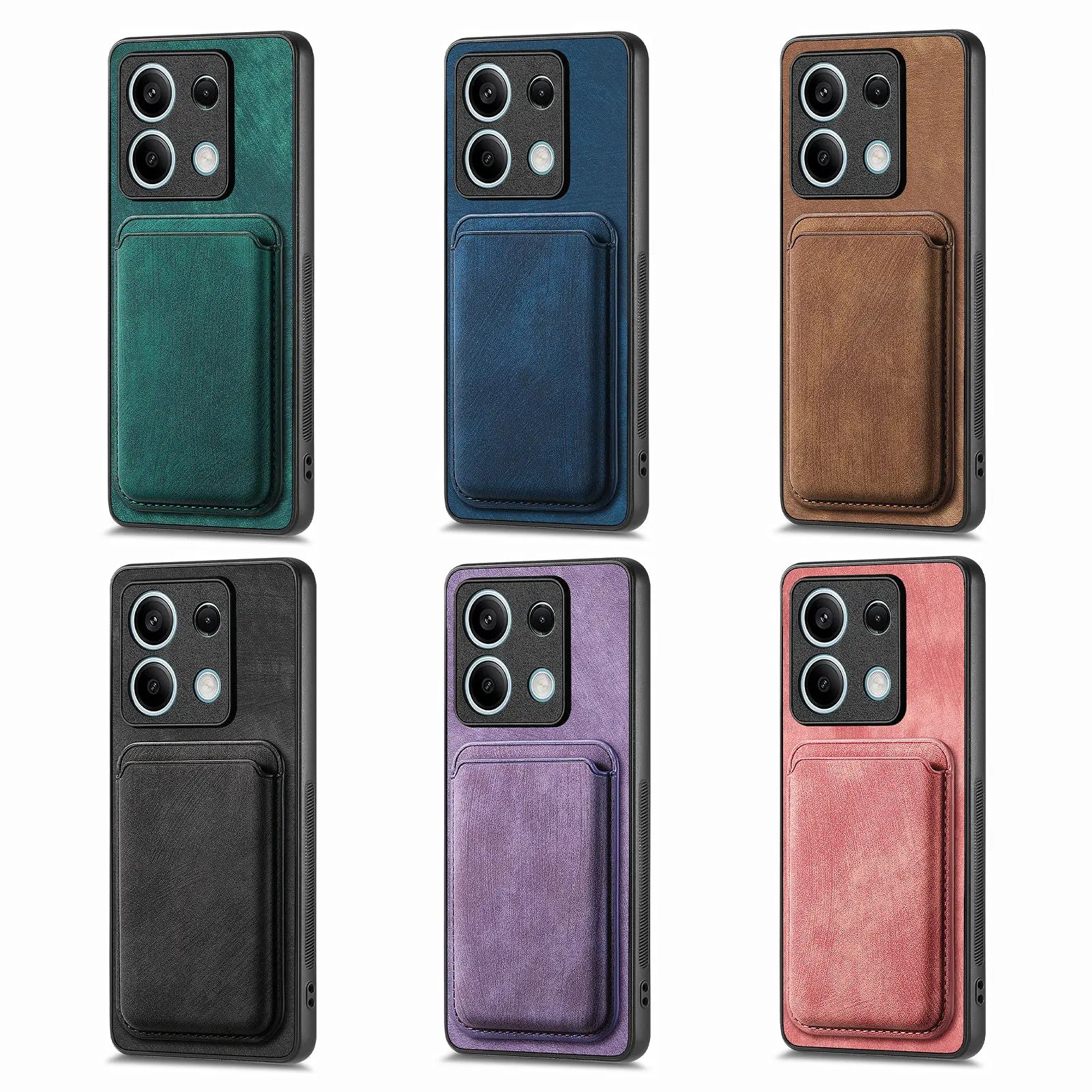 2-in-1 Detachable Card Slot Wallet Leather Magnetic Case for Xiaomi Redmi Note 13 Series