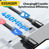 Essager 29W Magnetic Fast Charging USB C to Lightning Data Cable