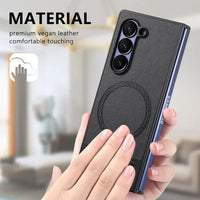 Oblique Cloth Texture Magnetic Case for Samsung Galaxy Z Fold 6