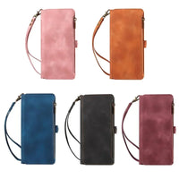 Zipper Flip Leather Wallet Case for Samsung Galaxy S25 Series