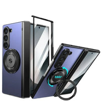 360° Rotating Magnetic Ring Holder Case with Front Screen Protector for Samsung Galaxy Z Fold 6