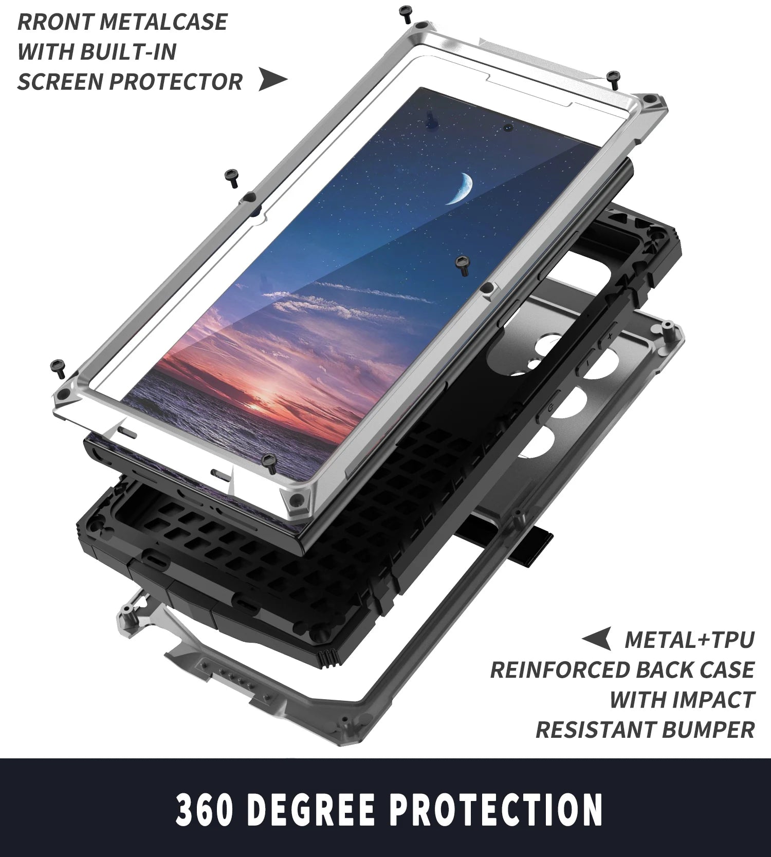 Samsung Galaxy S25 Series Armor Case with Full Camera and Screen Protection