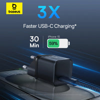 Baseus 30W GaN Charger: Type C Charger with PD QC Fast Charging Support