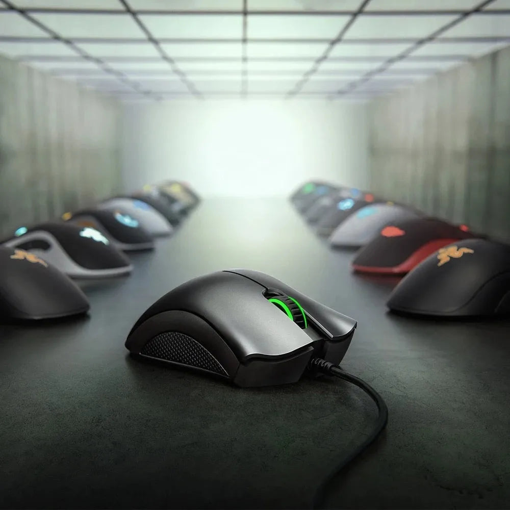 Black Razer DeathAdder Essential Wired Gaming Mouse