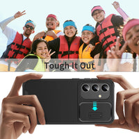 Fashionable Shockproof Case with Camera Slider for Samsung Galaxy S25 Series