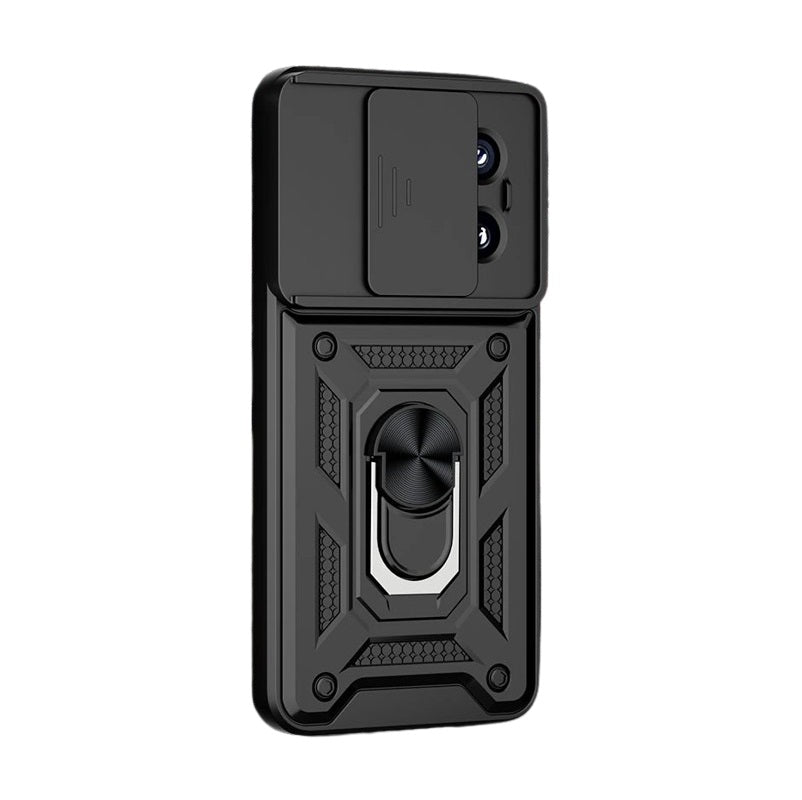 Shockproof Armor Slide Push Pull Camera Protection Ring Stand Phone Case for Xiaomi 14 and Xiaomi 14 Pro