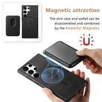 2-in-1 Detachable Leather Magnetic Case for Samsung Galaxy S24 Series