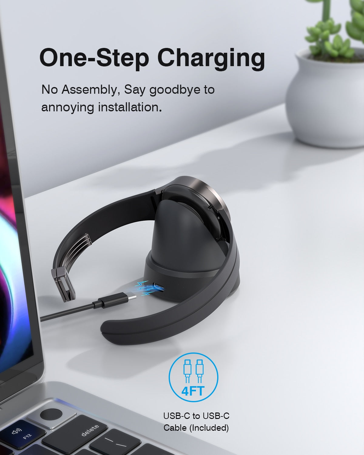 SIKAI Type-C Fast Charging Dock Station for Samsung Galaxy Watch 6/6 Classic