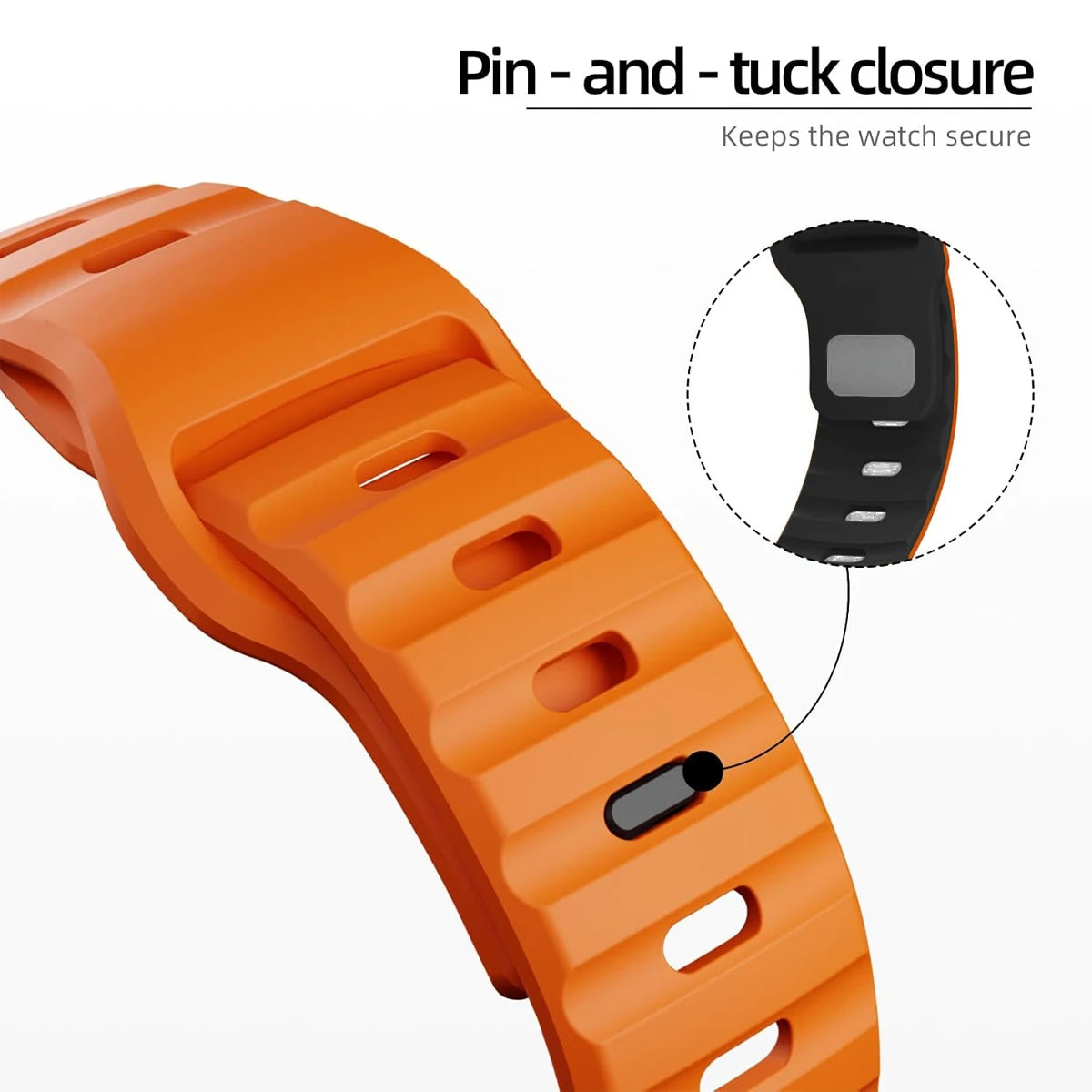 Premium Two-Tone Silicone Strap for Apple Watch