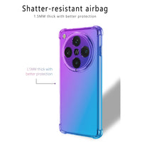 Shockproof Transparent Gradient TPU Case for OPPO Find X8 Series