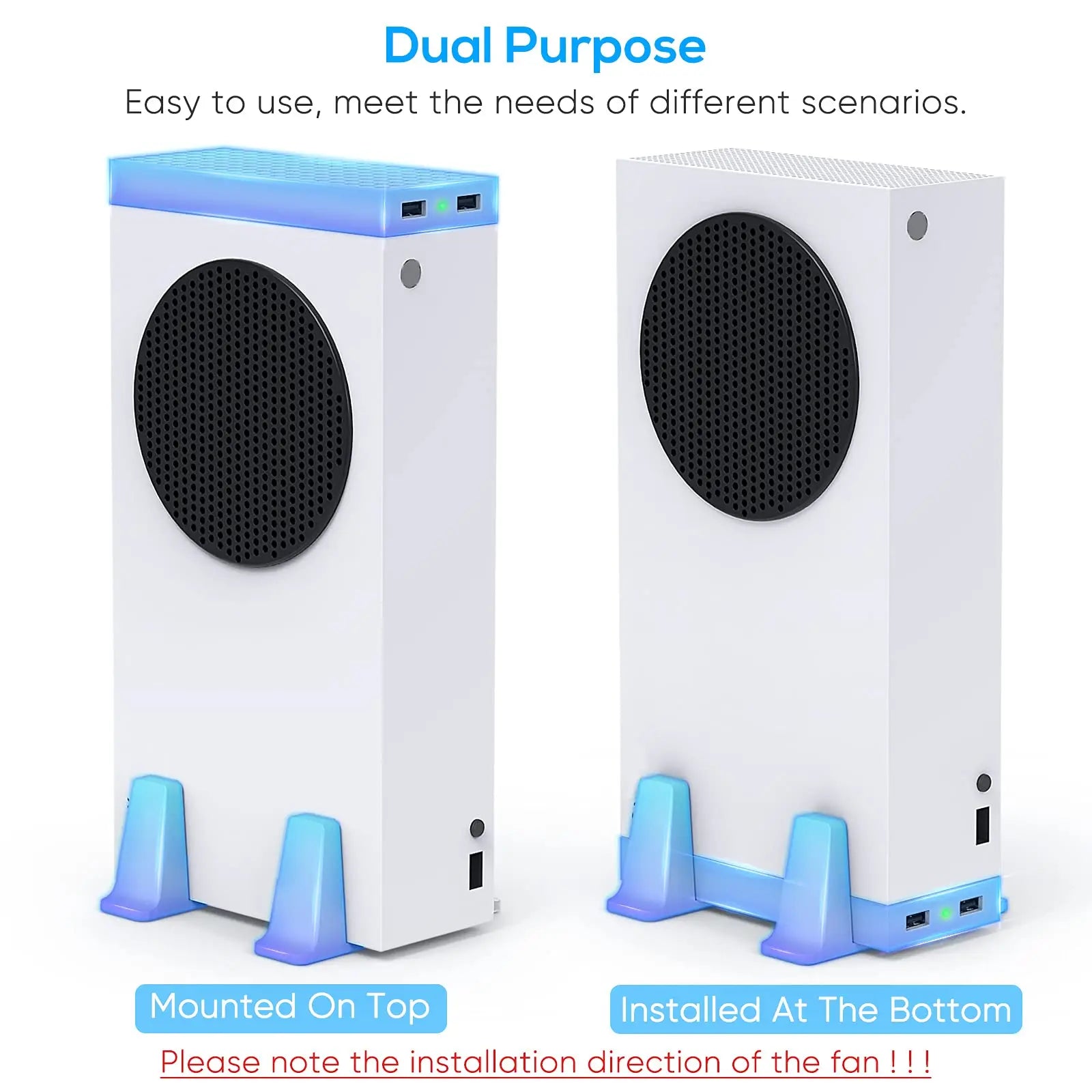 Dual Cooling Fan Dock Station for Xbox Series S