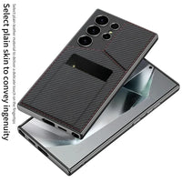 Shockproof Leather Wallet Phone Case with Card Holder for Samsung Galaxy S24 Ultra