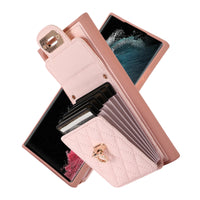 Crossbody Leather Wallet Case with Multiple Card Slots for Samsung Galaxy S24 Series