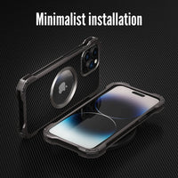 Advanced Magnetic Metal Carbon Fiber Case for iPhone 15 Series