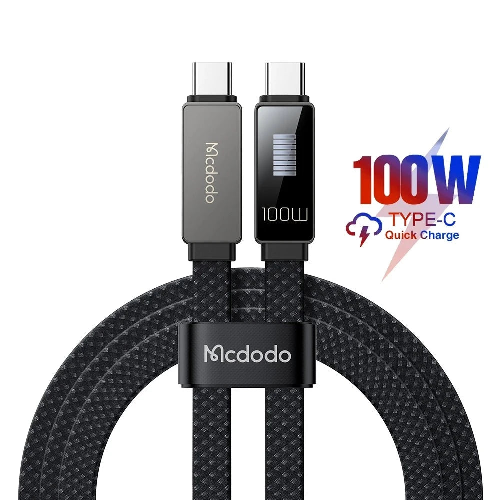 Mcdodo LED Display 100W USB-C to USB-C Cable