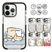 Couple Kitten Cute Soft TPU Shockproof Case for iPhone 15 Series