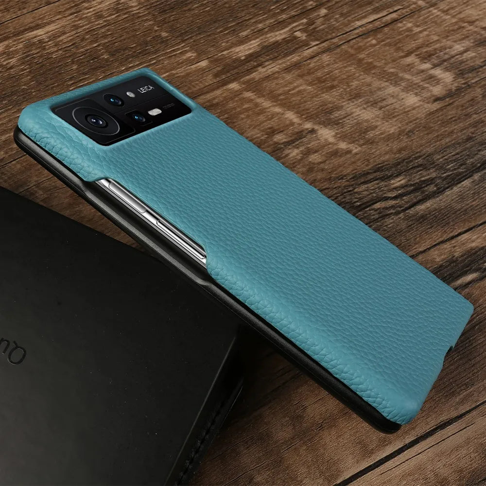 Full Grain Protective Etui Back Genuine Leather Case for Xiaomi Mix Fold 3