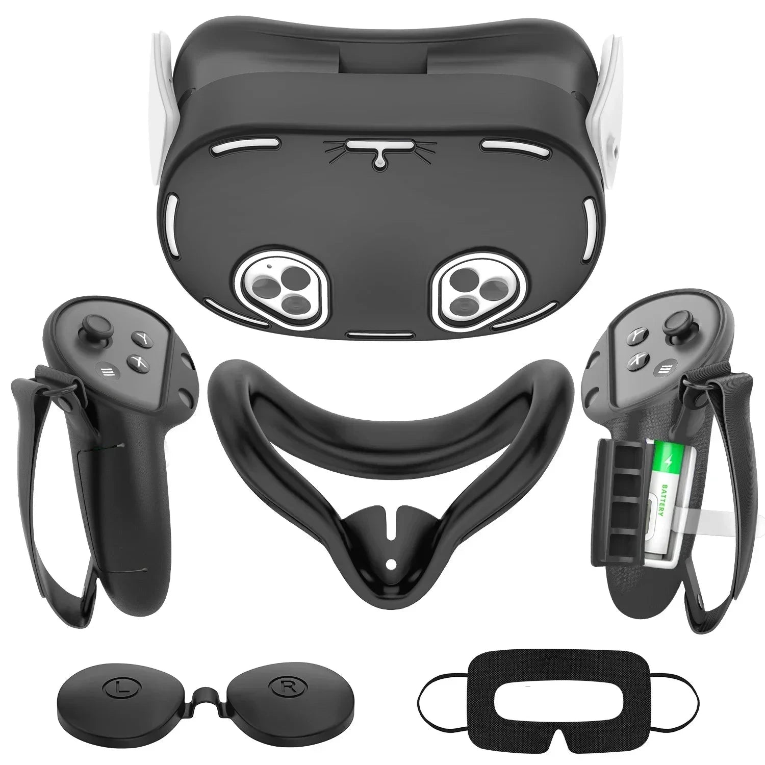 Meta Quest 3 VR Silicone Protective Cover Set