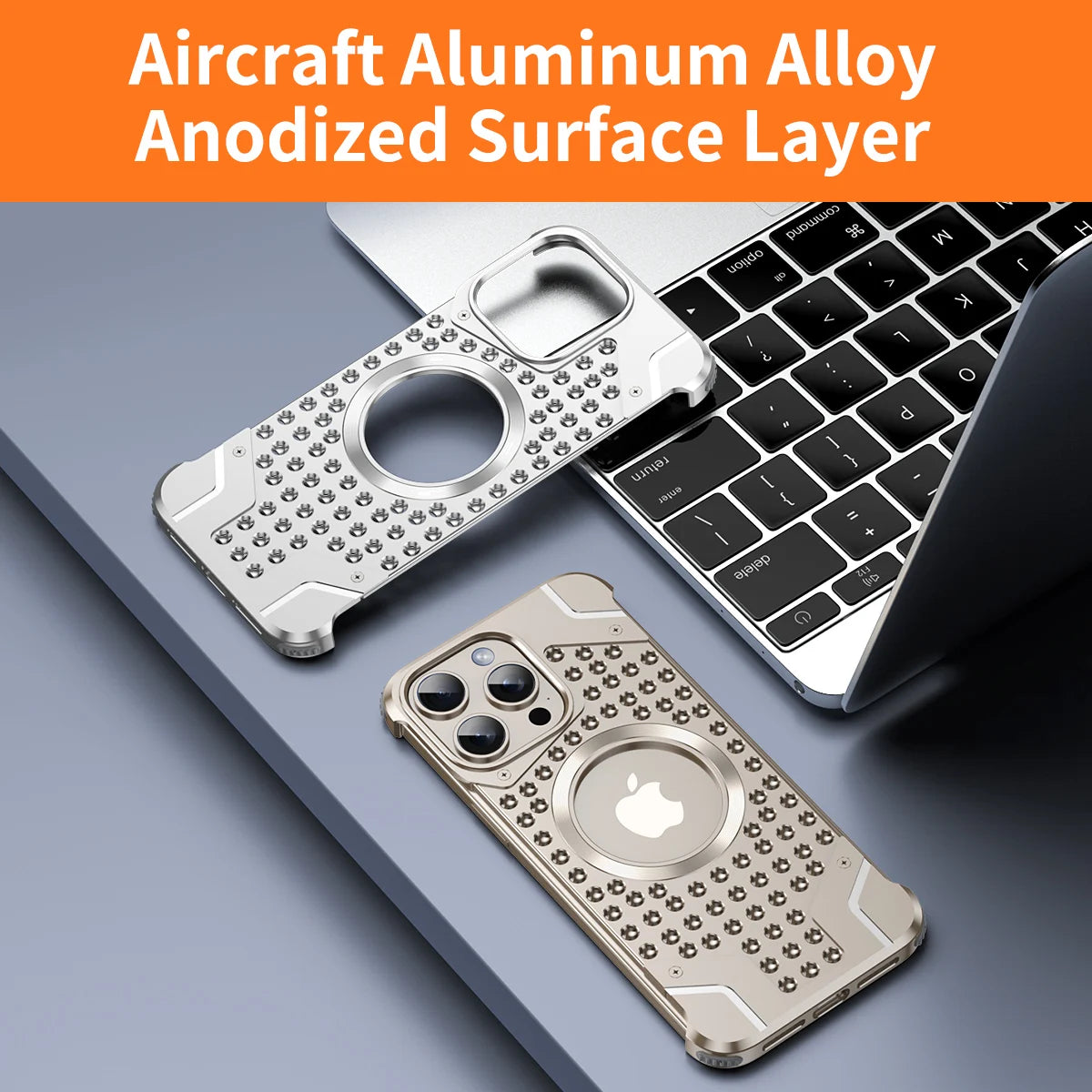 Shockproof Titanium Alloy Rimless Case for iPhone 15 Series