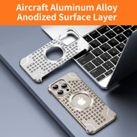 Shockproof Titanium Alloy Rimless Case for iPhone 15 Series