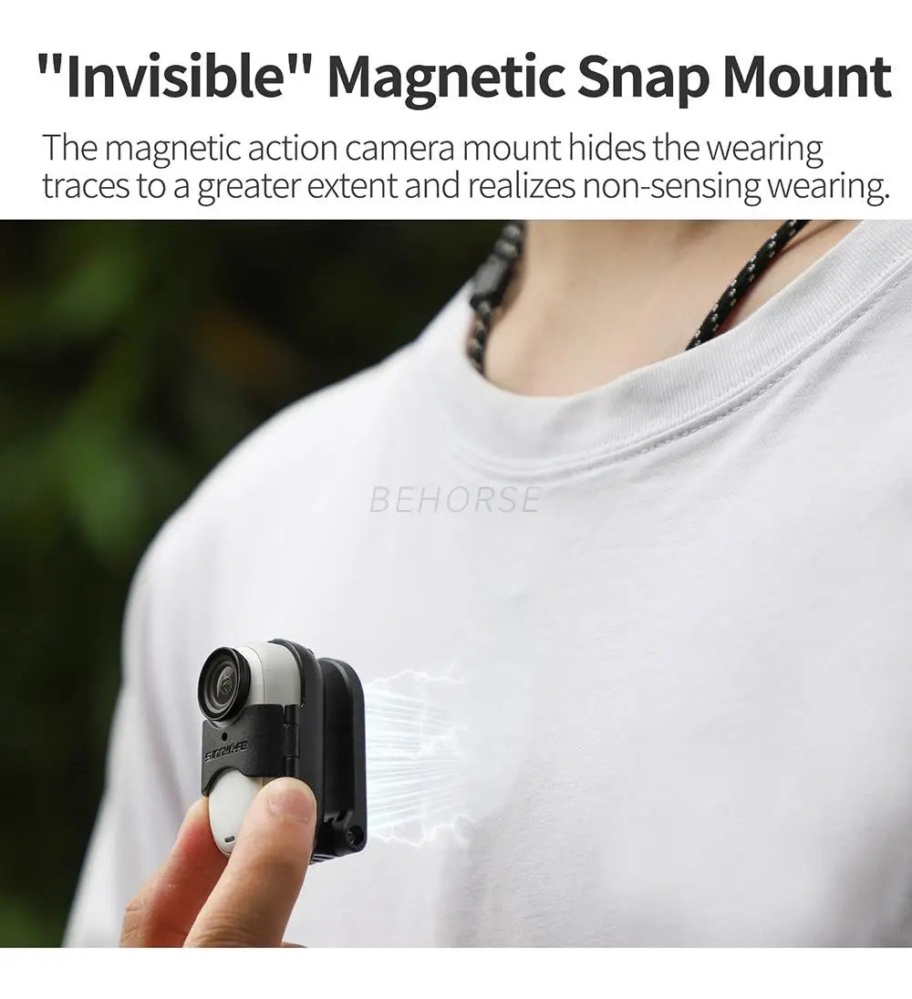 Sunnylife Magnetic Mount Stand with Lanyard for Insta360 GO 3