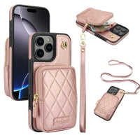 iPhone 15 Crossbody Wallet Case with Lanyard for Hands-Free Convenience