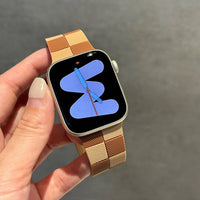 Checkered Two-Color Silicone Strap for Apple Watch