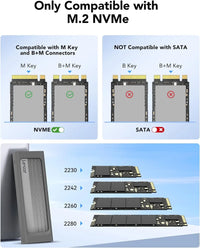 Lexar E300 M.2 NVMe SSD Enclosure Adapter for Fast Data Transfer