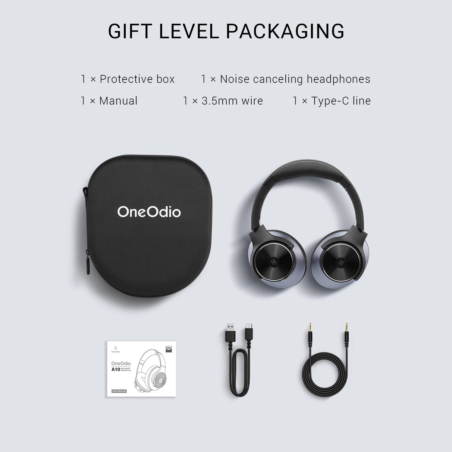 OneOdio A10 ANC Wireless Bluetooth Headphones