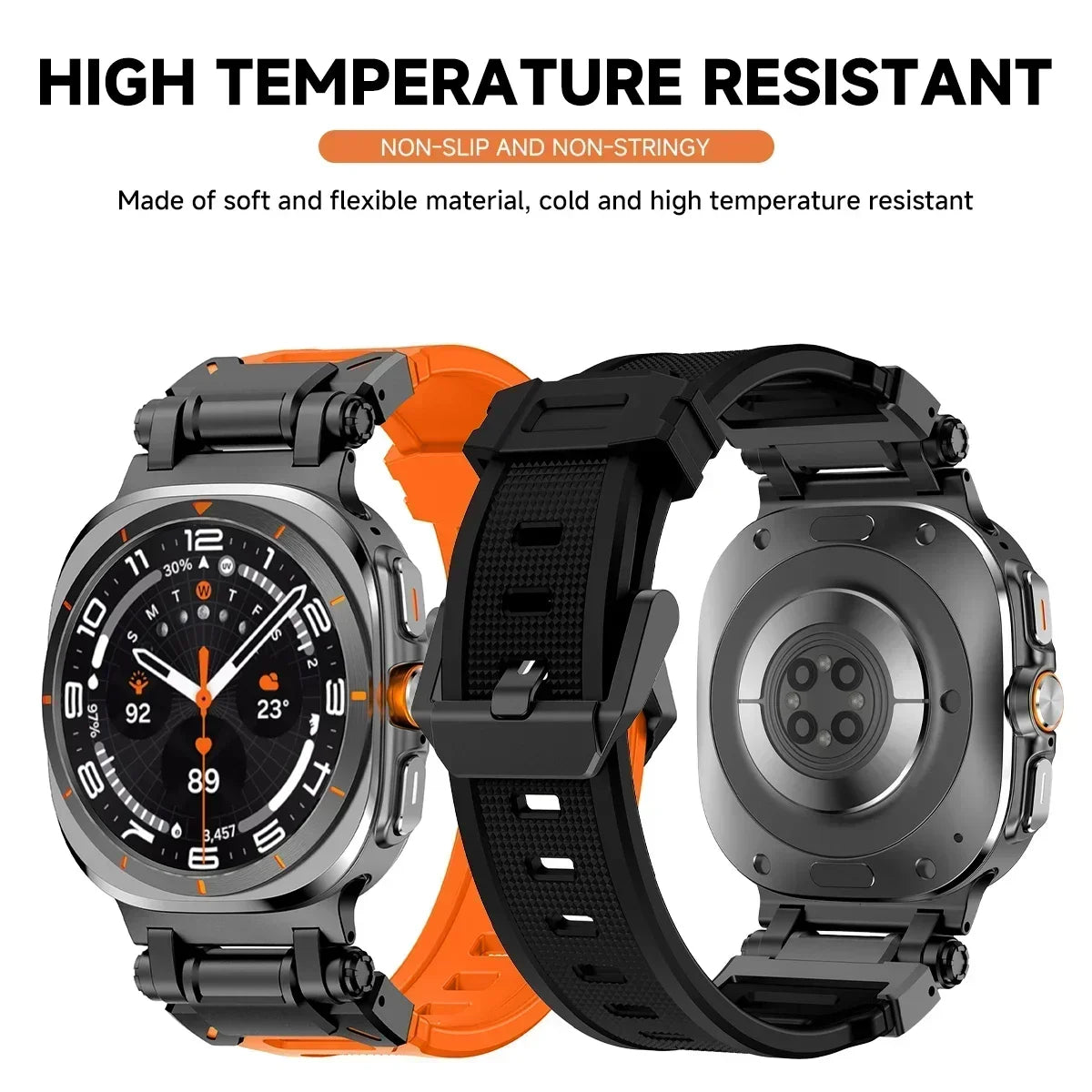 No-Gaps Sport Silicone Strap for Samsung Galaxy Watch Ultra