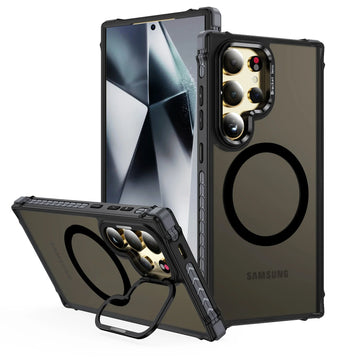 Armor Shockproof Magnetic Case with Metal Lens Bracket for Samsung Galaxy S25 Series