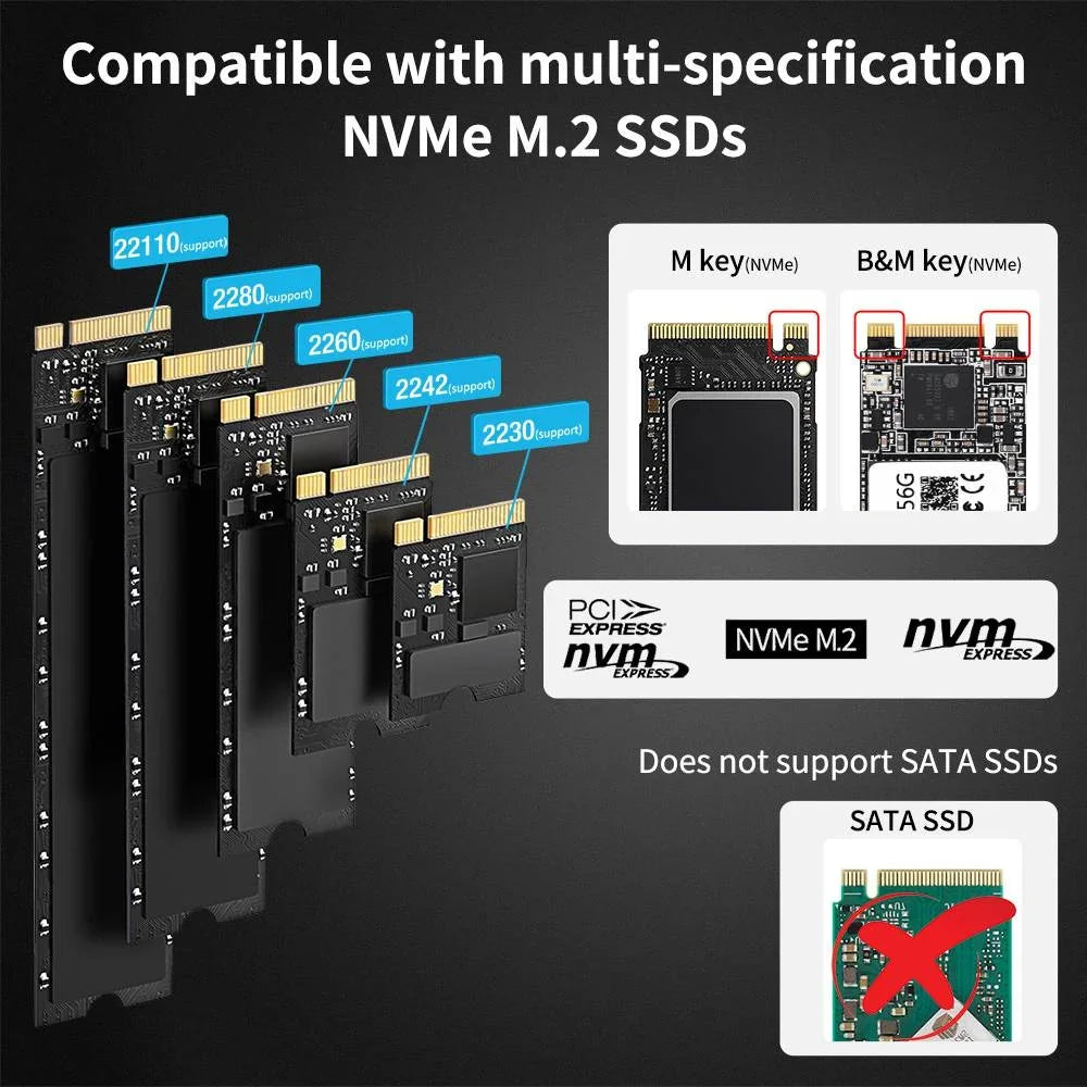 Acasis Dual-Bay M.2 NVMe Duplicator