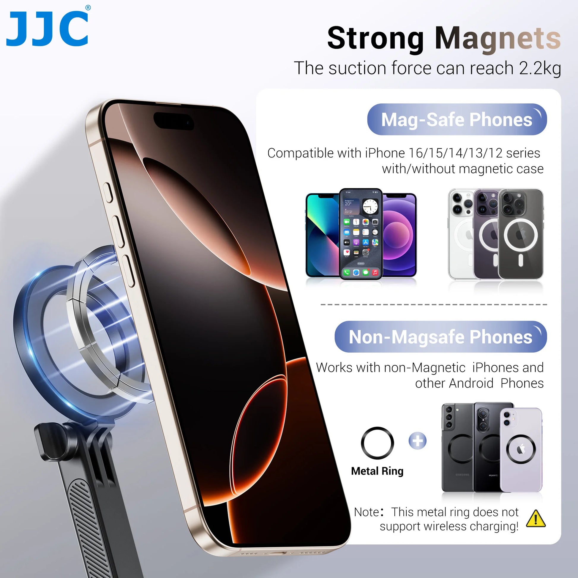 JC Magnetic Neck Holder for Action Camera & Phone