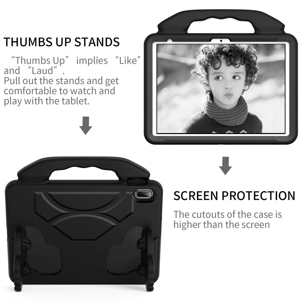 Kid-Friendly Full Body Tablet Cover Case with Stand for iPad 10th Generation