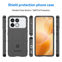 Non-slip Texture Shield Shockproof Soft TPU Silicone Protective Back Case for Xiaomi Poco X6 Pro