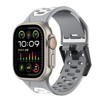 Breathable Two-Color Replacement Strap for Apple Watch