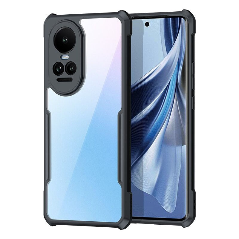 Transparent Shockproof Shell with Back Stripe Case for Oppo Reno 10 Series