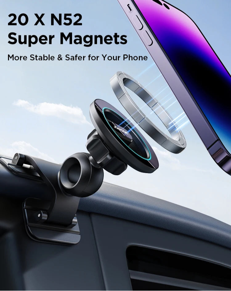 Magnetic Car Phone Holder for Any Surface with Full Adjustability