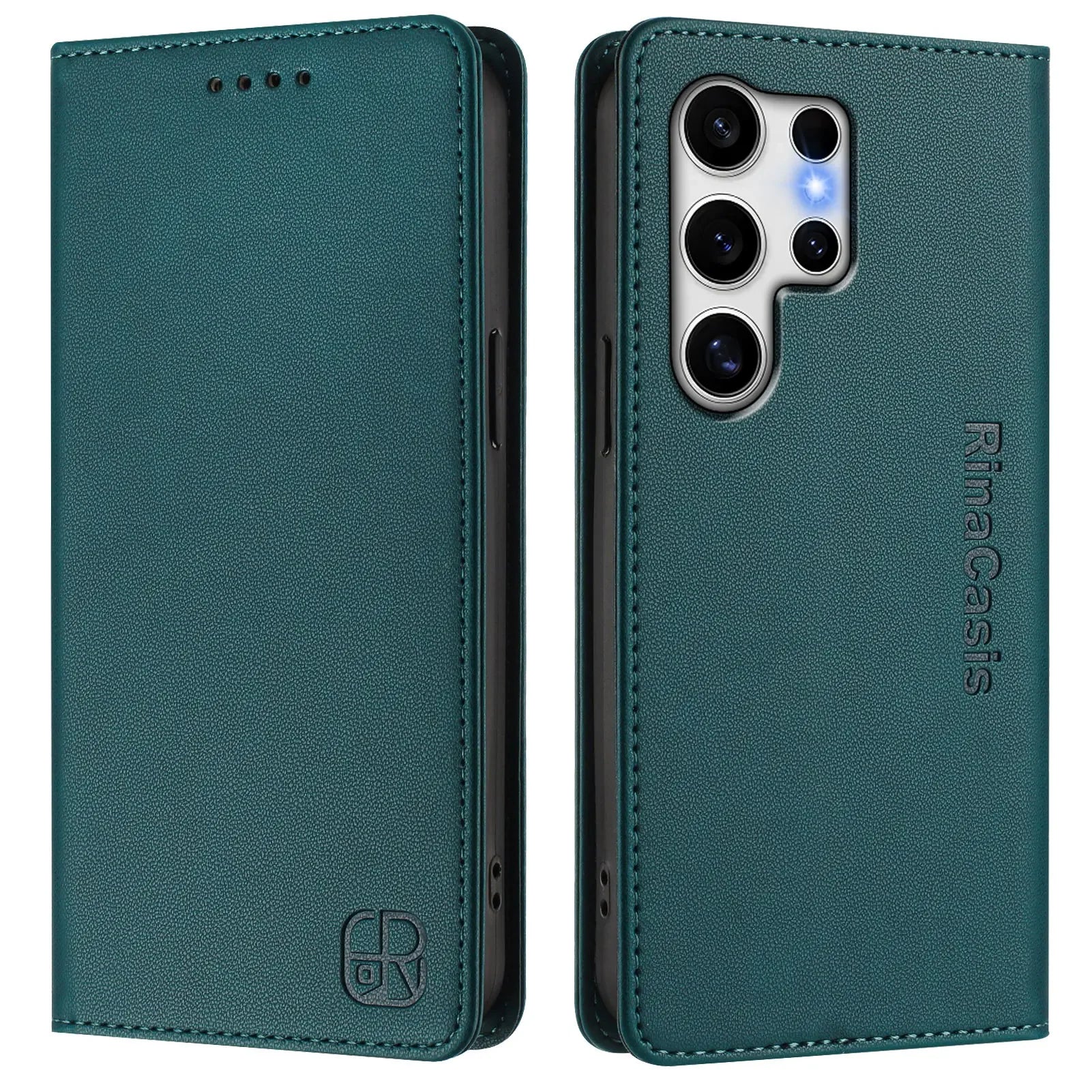 Magnetic Flip Leather Wallet Case with Card Slot for Samsung Galaxy S25 Series