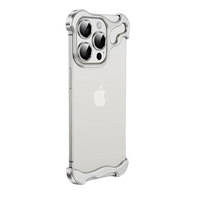 Luxury Metal Armor Back Shockproof Phone Case for iPhone 15 Series