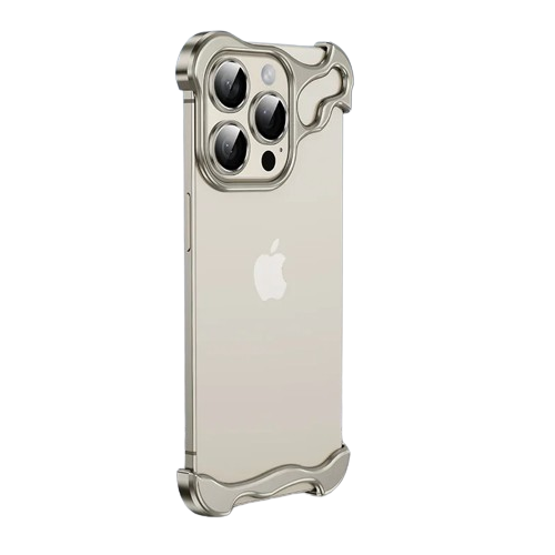 Luxury Metal Armor Back Shockproof Phone Case for iPhone 15 Series