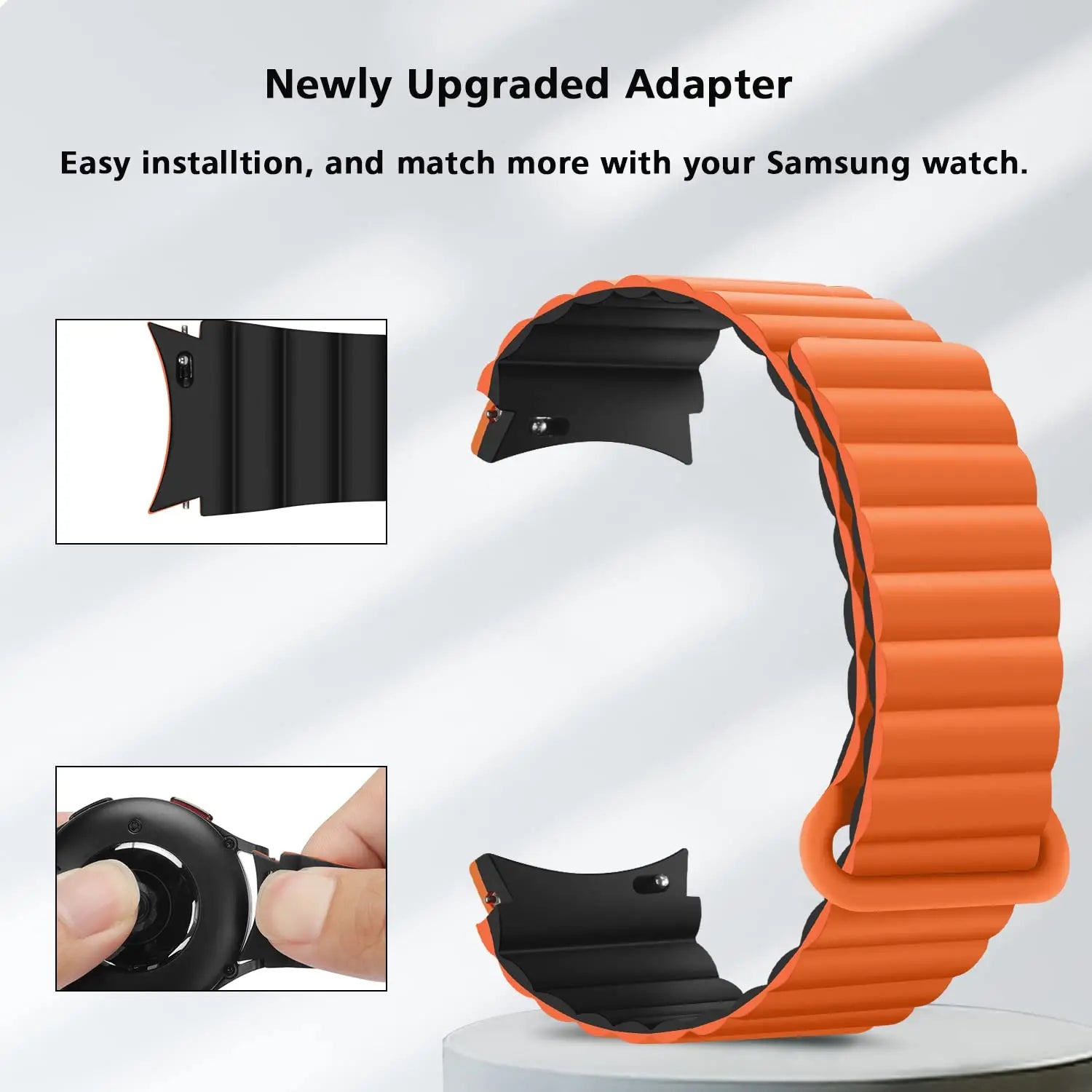 No Gaps Silicone Magnetic Strap for Samsung Galaxy Watch 7 - Seamless Fit and Ultimate Comfort