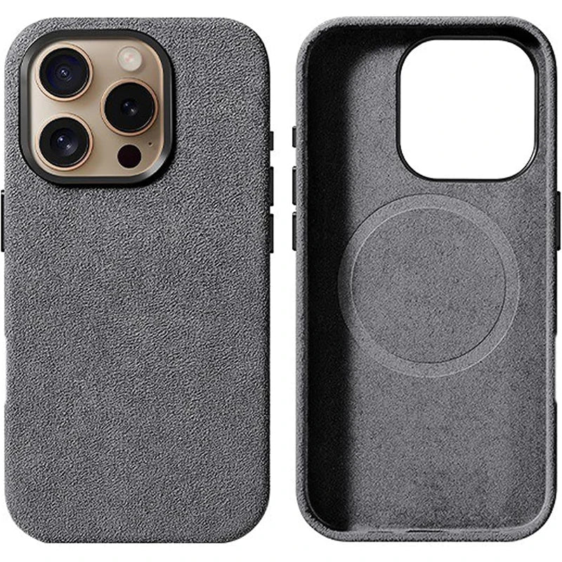 Premium Alcantara Leather Phone Case for iPhone 16 Pro & iPhone 16 Pro Max