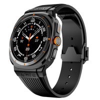 Metal No Gaps Curved End Silicone Strap for Samsung Galaxy Watch Ultra