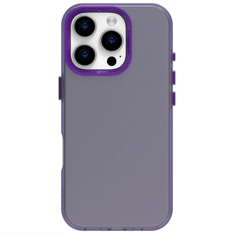 Frosted Transparent Silicone Case for iPhone 16 Series