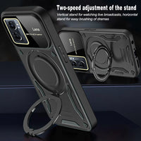 OPPO A77 Series Shockproof Case with Ring Stand and Camera Protector Phone Cover