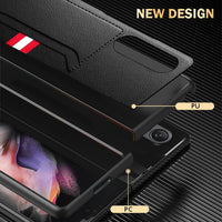 Anti-Knock Folding Case with Card Pocket Bag for Samsung Galaxy Z Fold 5