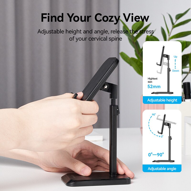 Height Adjustable Desktop Cell Phone Stand