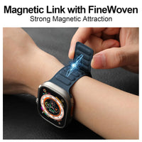 Original Magnetic Loop Bracelet with New Fine Woven Strap for Apple Watch