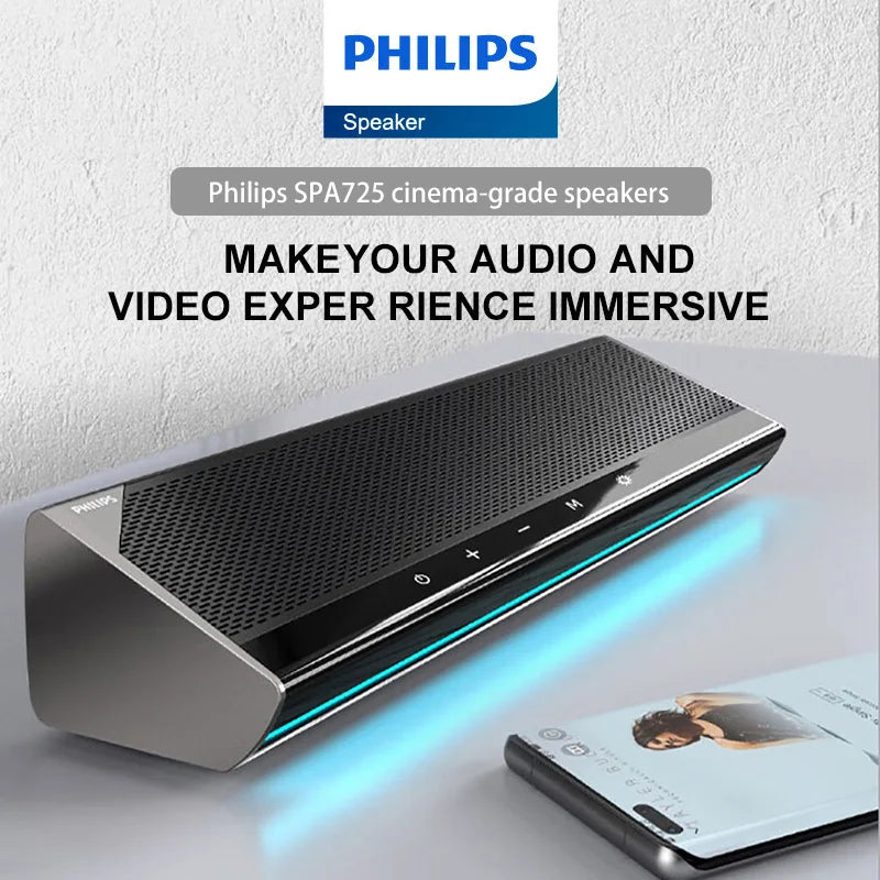 Philips SPA725 HiFi Stereo Speakers - Premium Sound Quality